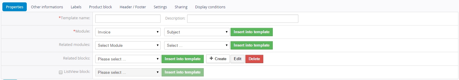 PDF Maker properties tab PDF Maker properties tab